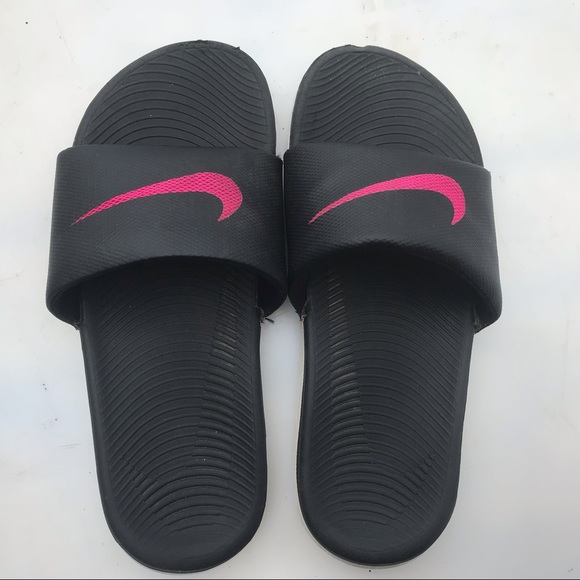 nike pink slides